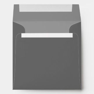 Grey Square Envelope - Silver Grey Interior