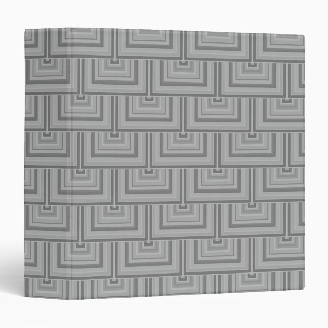 Grey square scales 3 ring binder (Front/Spine)