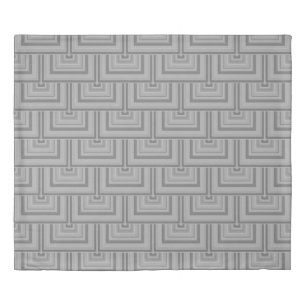 Grey square scales duvet cover