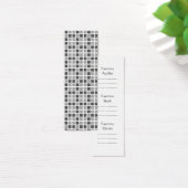 Grey Squares Pattern Bookmark (Desk)