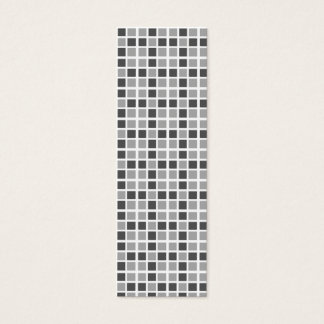 Grey Squares Pattern Bookmark
