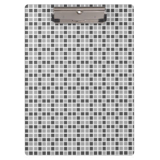 Grey Squares Pattern Clipboard