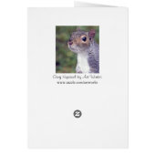 Grey Squirrel Card (Back)