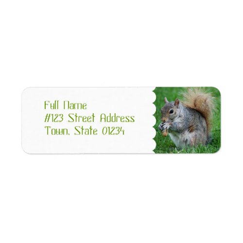 Grey Squirrel Mailing Labels