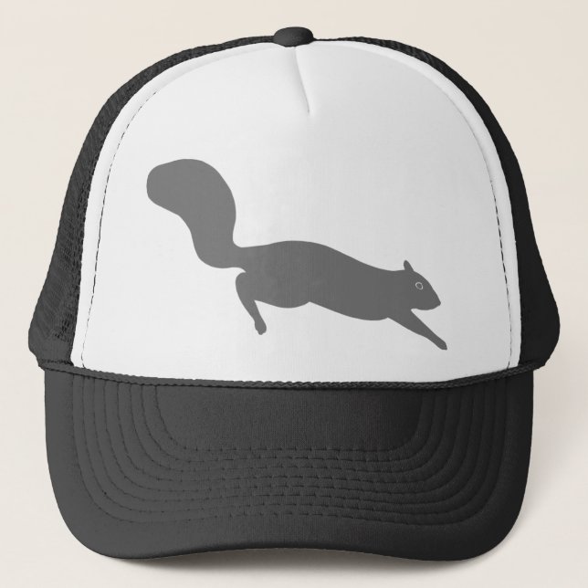Grey Squirrel Running | Wildlife | Wild Animal Trucker Hat (Front)