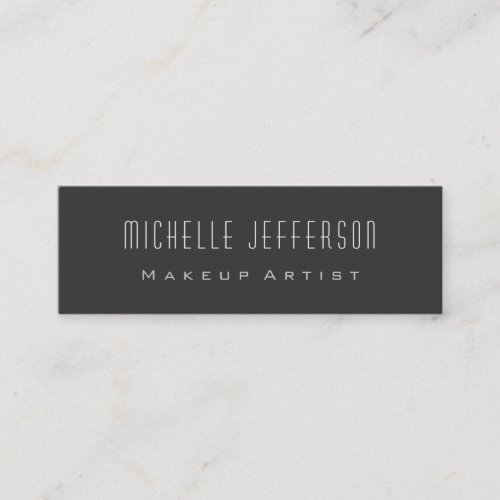 Grey Standard Slim Size Trendy Chic Business Card