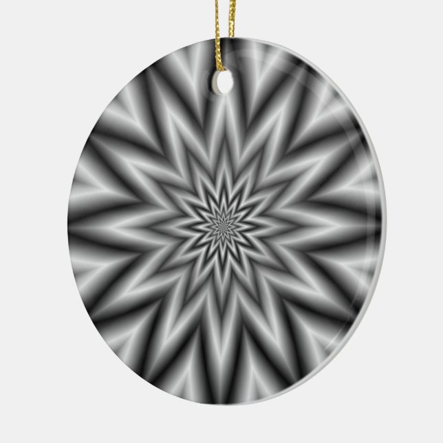 Grey Star Ornament (Left)