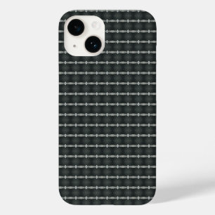Grey steel seamless pattern Case-Mate iPhone 14 case