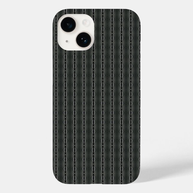 Grey steel seamless pattern Case-Mate iPhone case (Back)