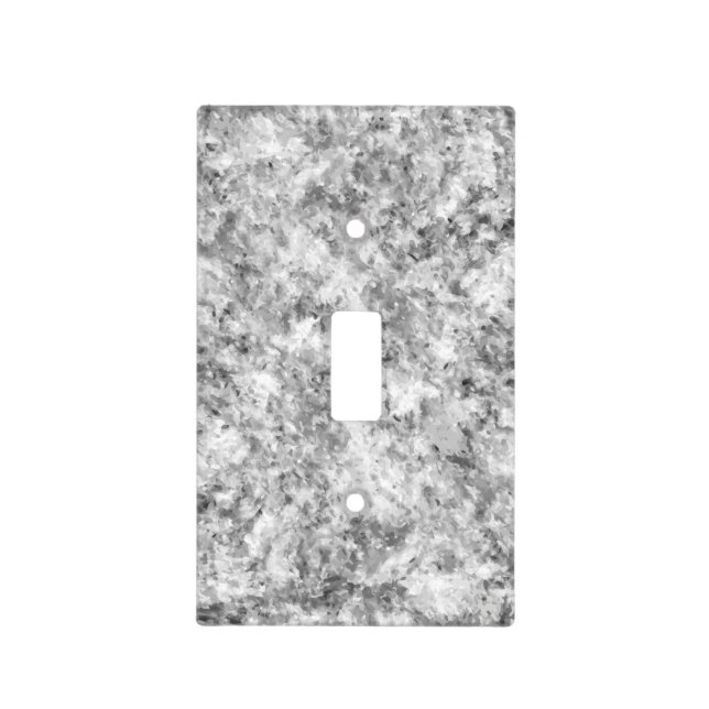 Grey Stone Marble Look Light Switch Cover (Front)