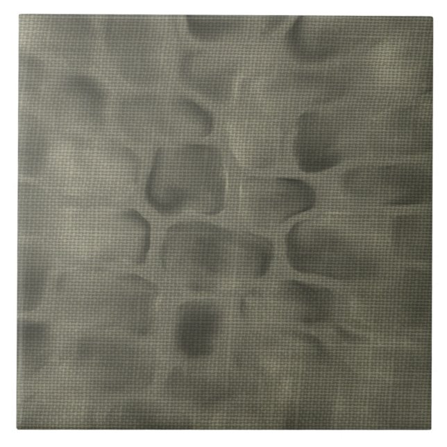 Grey Stone Pattern Texture Ceramic Tile (Front)