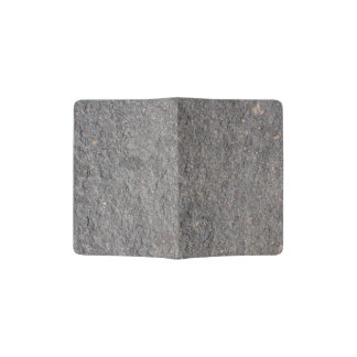 Grey stone surface. Natural texture, background Passport Holder