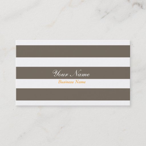 Customizable Grey Stripe Business Card