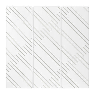 Grey Stripe Triptych