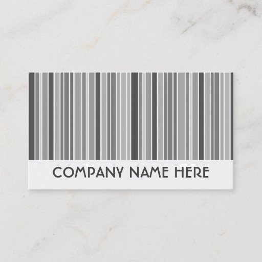 Customizable grey stripes business card template