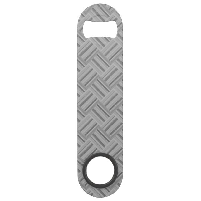 Grey stripes diagonal weave pattern bar key (Front)