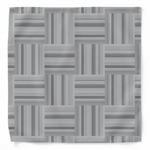 Grey stripes weave pattern bandana