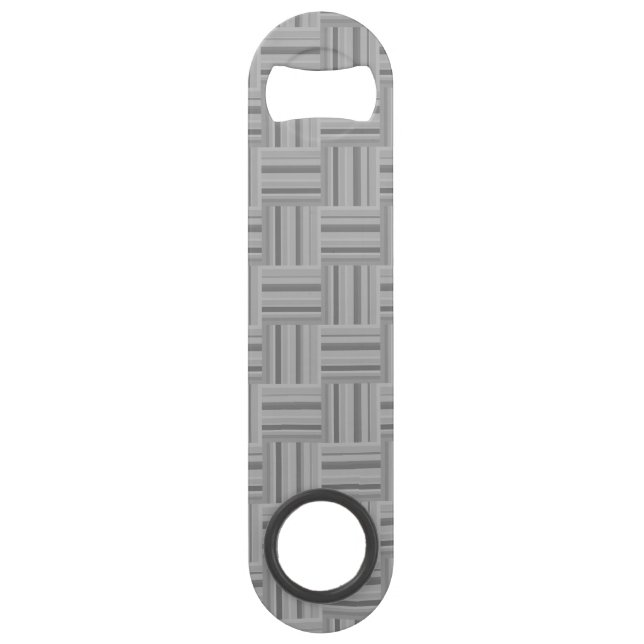 Grey stripes weave pattern bar key (Front)