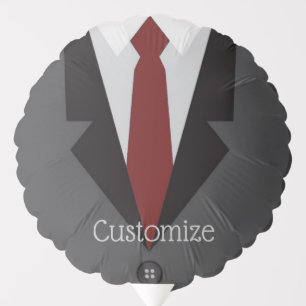 Grey Suit & Tie Balloon