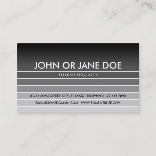 Customizable grey swatch business card