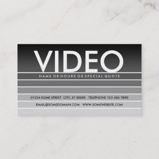 grey swatch VIDEO Business Card