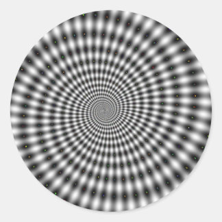 GREY SWAY DESIGN II CLASSIC ROUND STICKER