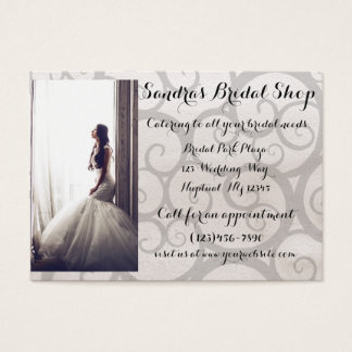 Bridal Business Cards Templates Zazzle Grey Swirl Bride Bridal Business Card