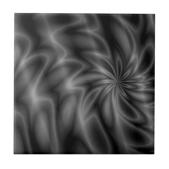 Grey Swirl Ceramic Tile (Front)