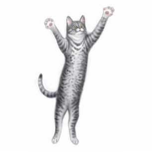 Grey Tabby Cat Holiday Ornament