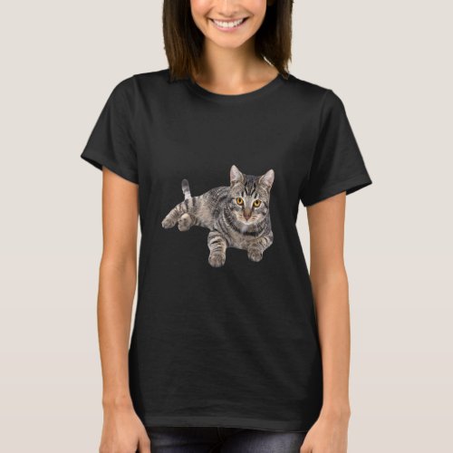 Grey Tabby Cat T_Shirt