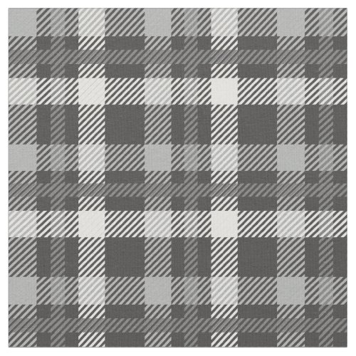 Grey Tartan Pattern II Fabric