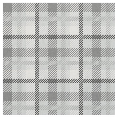 Grey Tartan Pattern III Fabric