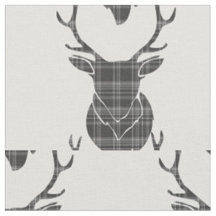 Deer Head Fabric Zazzle