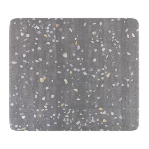 Grey Terrazzo Stone Cutting Board