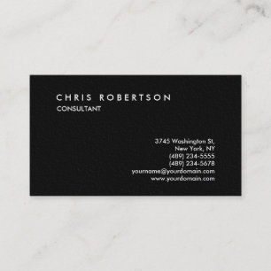 Grey Texture Consultant Modern Business Card
