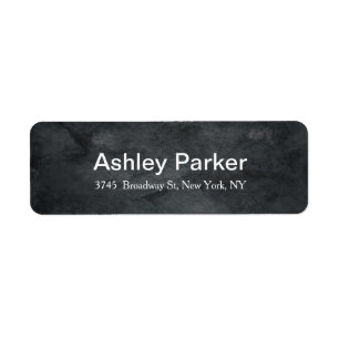 Grey Texture Modern Elegant Stylish Trendy Label