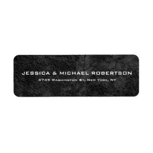 Grey Texture Plain Elegant Modern Trendy Family Label