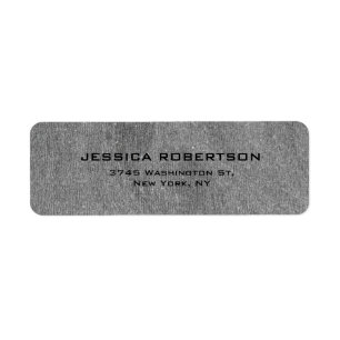 Grey Texture Plain Elegant Modern Trendy Label