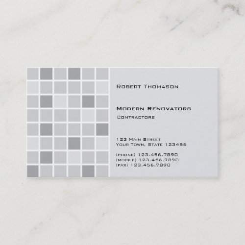 Grey Tile Business Card