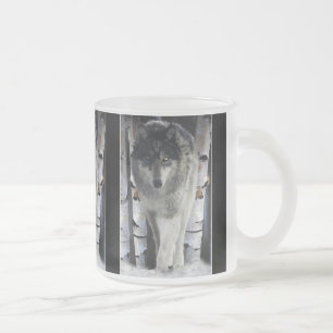 GREY TIMBER WOLF Wildlife Supporter Gift Mugs