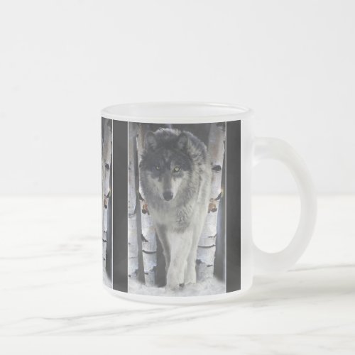 GREY TIMBER WOLF Wildlife Supporter Gift Mugs