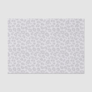Grey Tonal Leopard Print Tissue Paper
