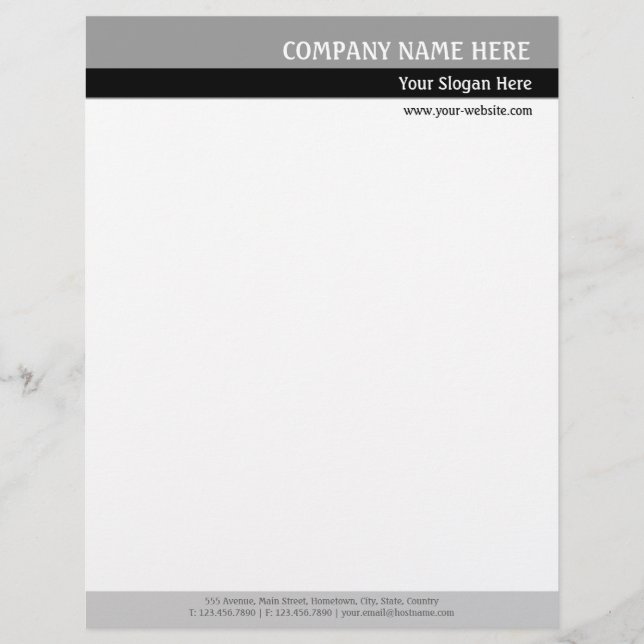 Grey Tones Letterhead (Front)