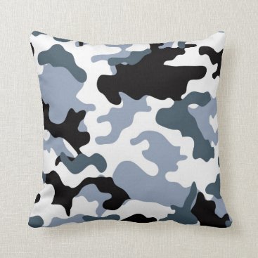 Grey Tones Military Camo Throw Pillow Grey Tones Military Camo Throw Pillow