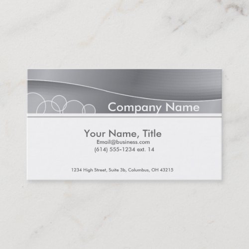Grey Topper Business Card