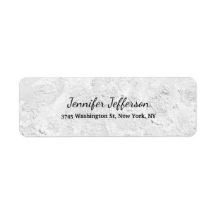 Grey Wall Handwriting Script Creative Plain Label