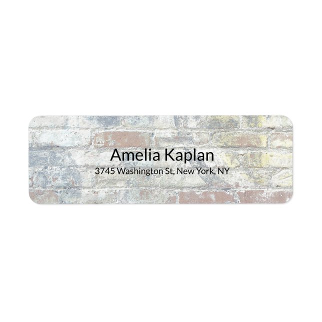 Grey Wall Modern Plain Minimalist Professional Label (Front)