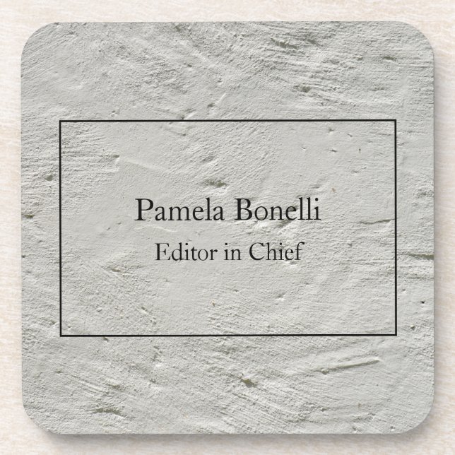 Grey Wall Professional Unique Classical Simple Beverage Coaster (Front)