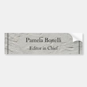 Grey Wall Professional Unique Classical Simple Bumper Sticker