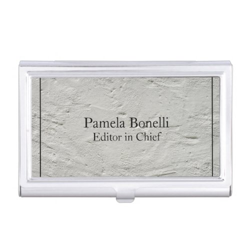 Grey Wall Professional Unique Classical Simple Business Card Case